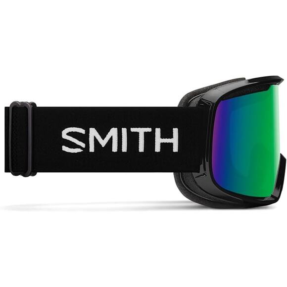 NWT Smith Unisex Frontier Snow Goggles - Black/Green Sol-x Mirror - Picture 4 of 7
